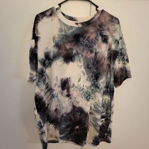 Purple, Blue, and White Marble Wash Tee